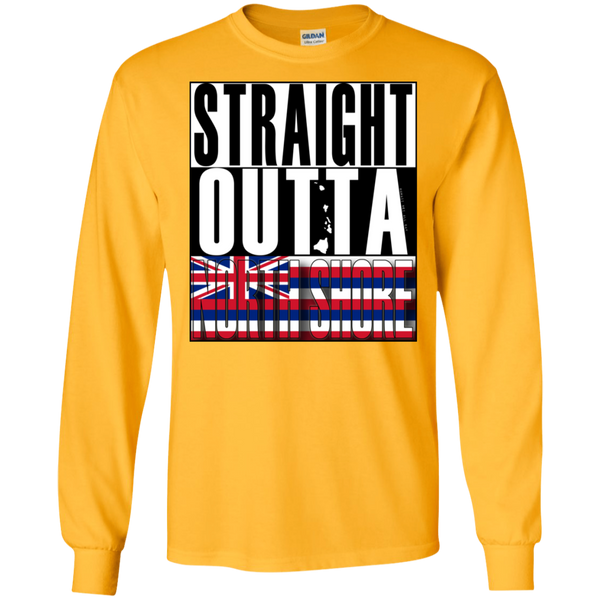 Straight Outta North Shore LS Ultra Cotton T-Shirt, T-Shirts, Hawaii Nei All Day
