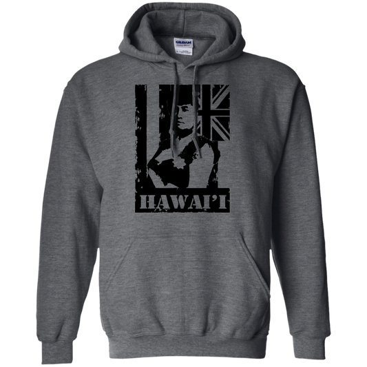 Hawai'i Queen Liliuokalani Pullover Hoodie, Sweatshirts, Hawaii Nei All Day