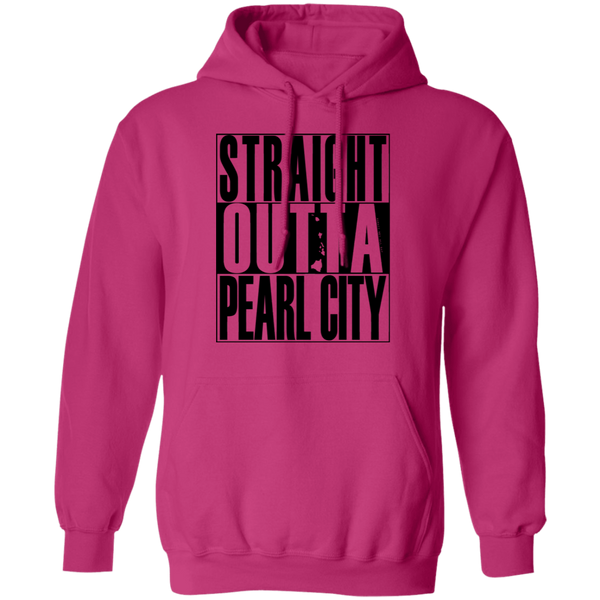 Straight Outta Pearl City (black ink) Pullover Hoodie