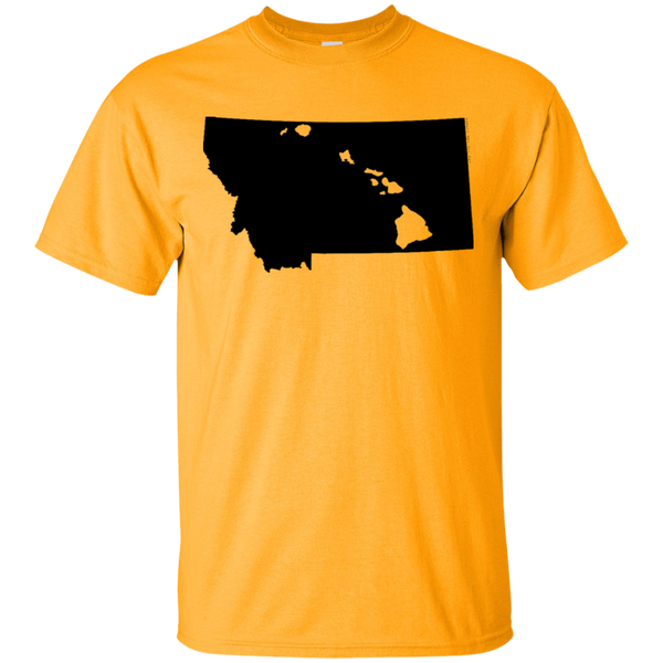 Living in Montana with Hawaii Roots Ultra Cotton T-Shirt, T-Shirts, Hawaii Nei All Day