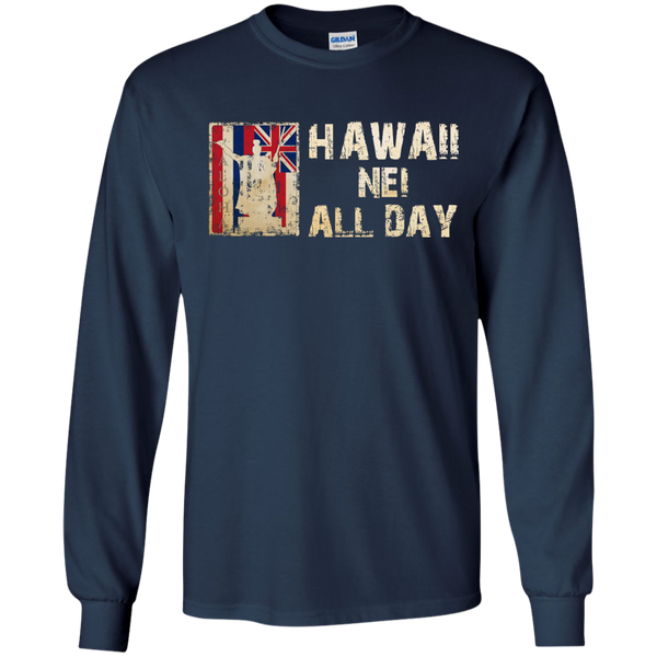Hawaii Nei ALL DAY LS Ultra Cotton Tshirt - Hawaii Nei All Day