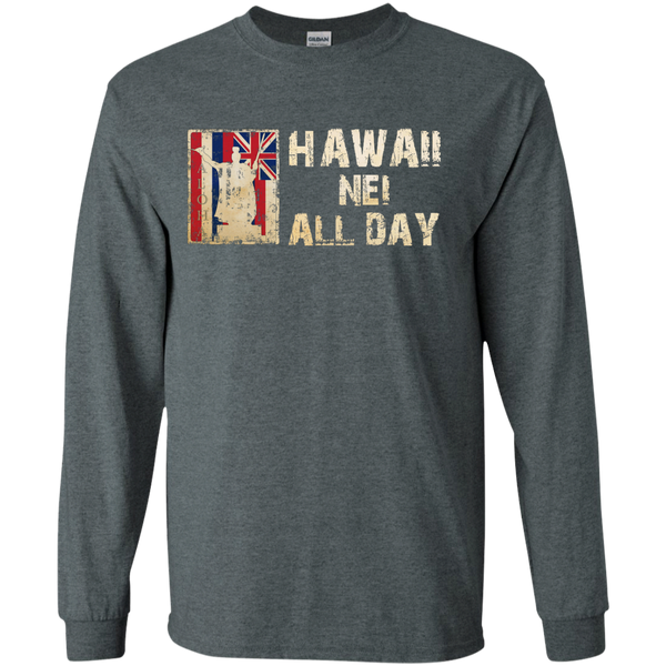 Hawaii Nei ALL DAY LS Ultra Cotton Tshirt - Hawaii Nei All Day