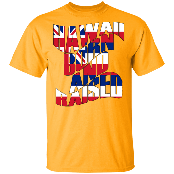 Hawaii Born and Raised Flag T-Shirt, T-Shirts, Hawaii Nei All Day