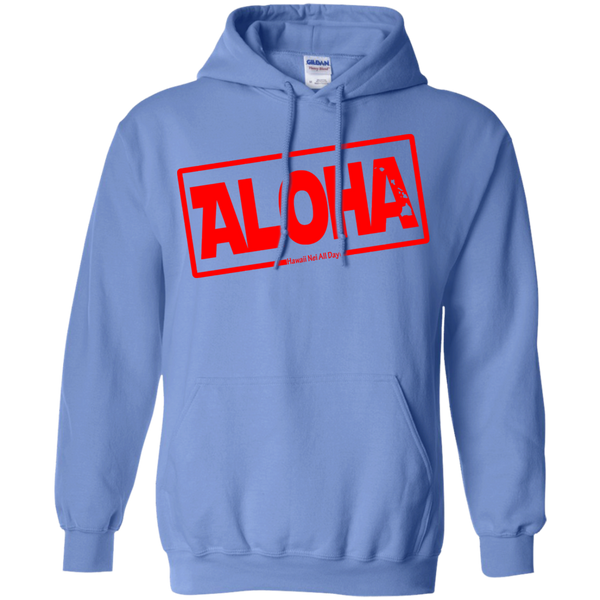 Aloha Hawai'i Nei (Islands red ink) Pullover Hoodie, Sweatshirts, Hawaii Nei All Day