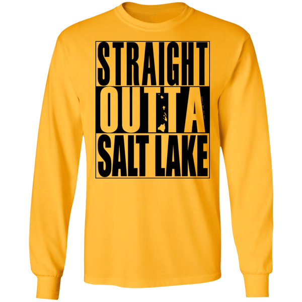Straight Outta Salt Lake (black ink) LS T-Shirt