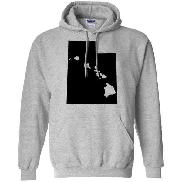 Living in Utah with Hawaii Roots Pullover Hoodie 8 oz., Sweatshirts, Hawaii Nei All Day
