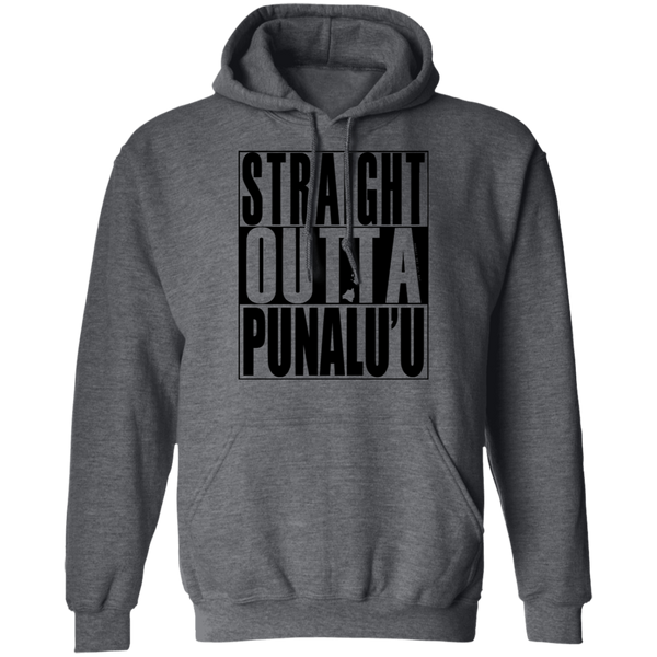 Straight Outta Punalu'u(black ink) Pullover Hoodie