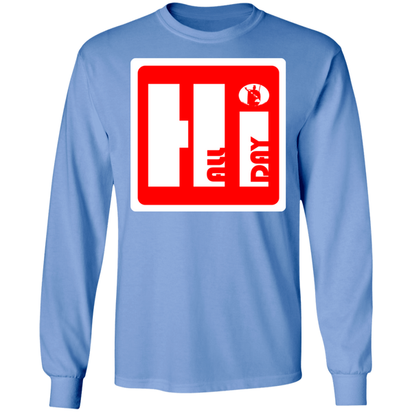 Hi ALL Day (red) Long Sleeve T-Shirt