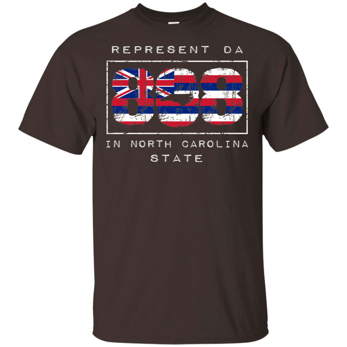 Rep Da 808 In North Carolina State Ultra Cotton T-Shirt, T-Shirts, Hawaii Nei All Day