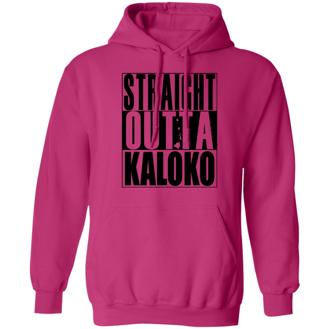 Straight Outta Kaloko(black ink) Pullover Hoodie