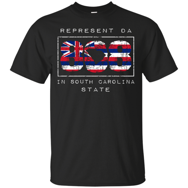 Rep Da 808 In South Carolina State Custom Ultra Cotton T-Shirt - Hawaii Nei All Day