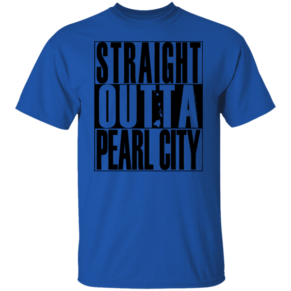 Straight Outta Pearl City (black ink) T-Shirt