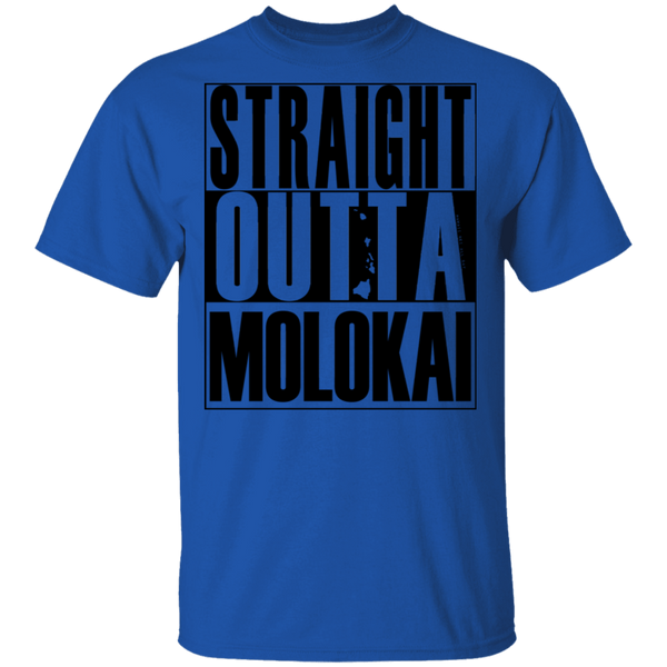 Straight Outta Molokai(black ink) T-Shirt