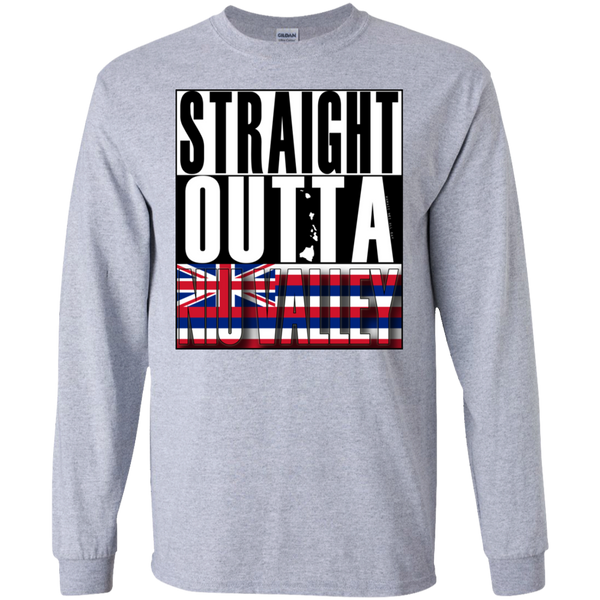 Straight Outta Niu Valley Hawai'i LS Ultra Cotton T-Shirt, T-Shirts, Hawaii Nei All Day