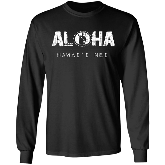 Aloha RS King Kamehameha (white) LS T-Shirt