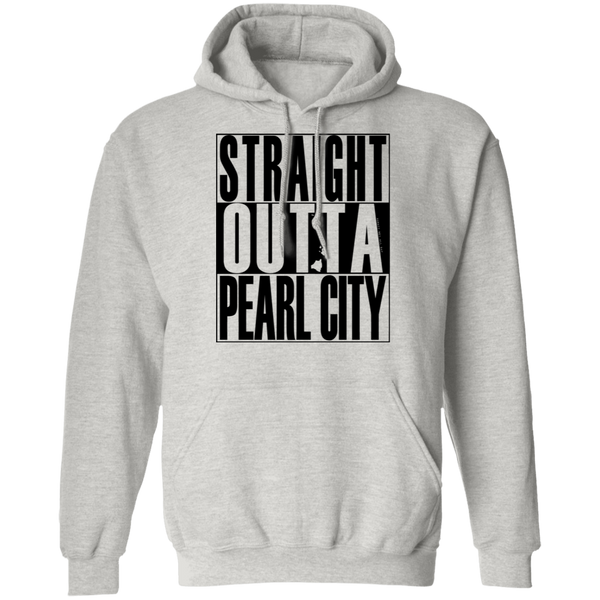 Straight Outta Pearl City (black ink) Pullover Hoodie