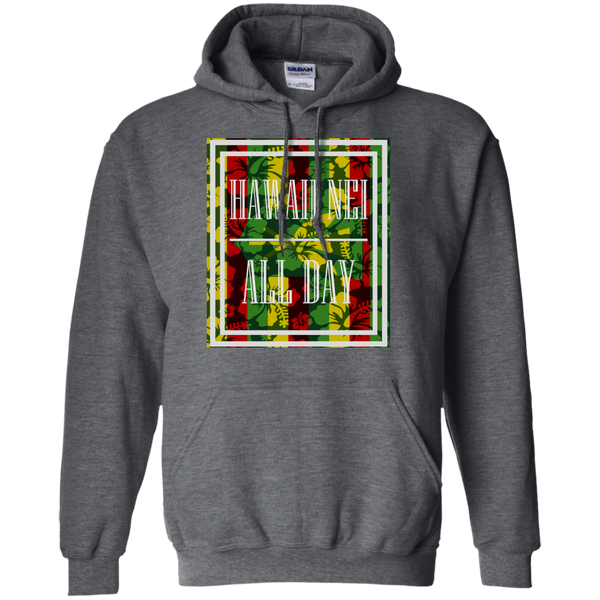 Hawai'i Floral Kanaka Maoli Pullover Hoodie, Sweatshirts, Hawaii Nei All Day