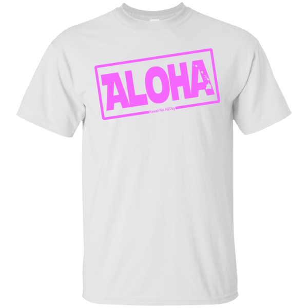 Aloha Hawai'i Nei (Islands pink ink) Ultra Cotton T-Shirt, T-Shirts, Hawaii Nei All Day
