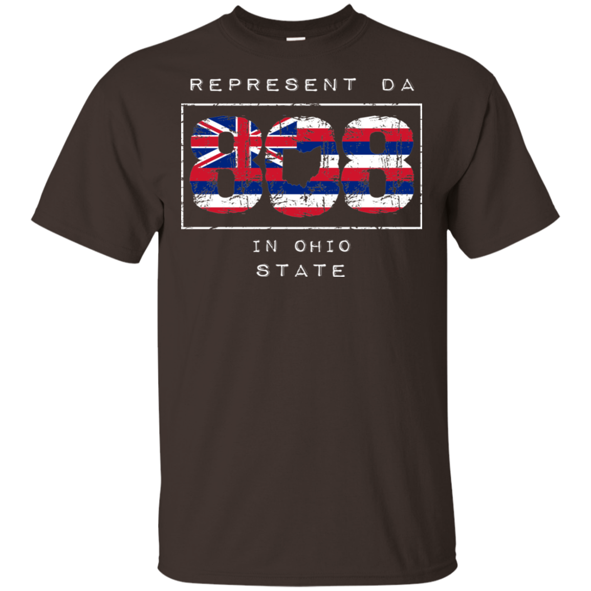 Rep Da 808 In Ohio State Ultra Cotton T-Shirt, T-Shirts, Hawaii Nei All Day