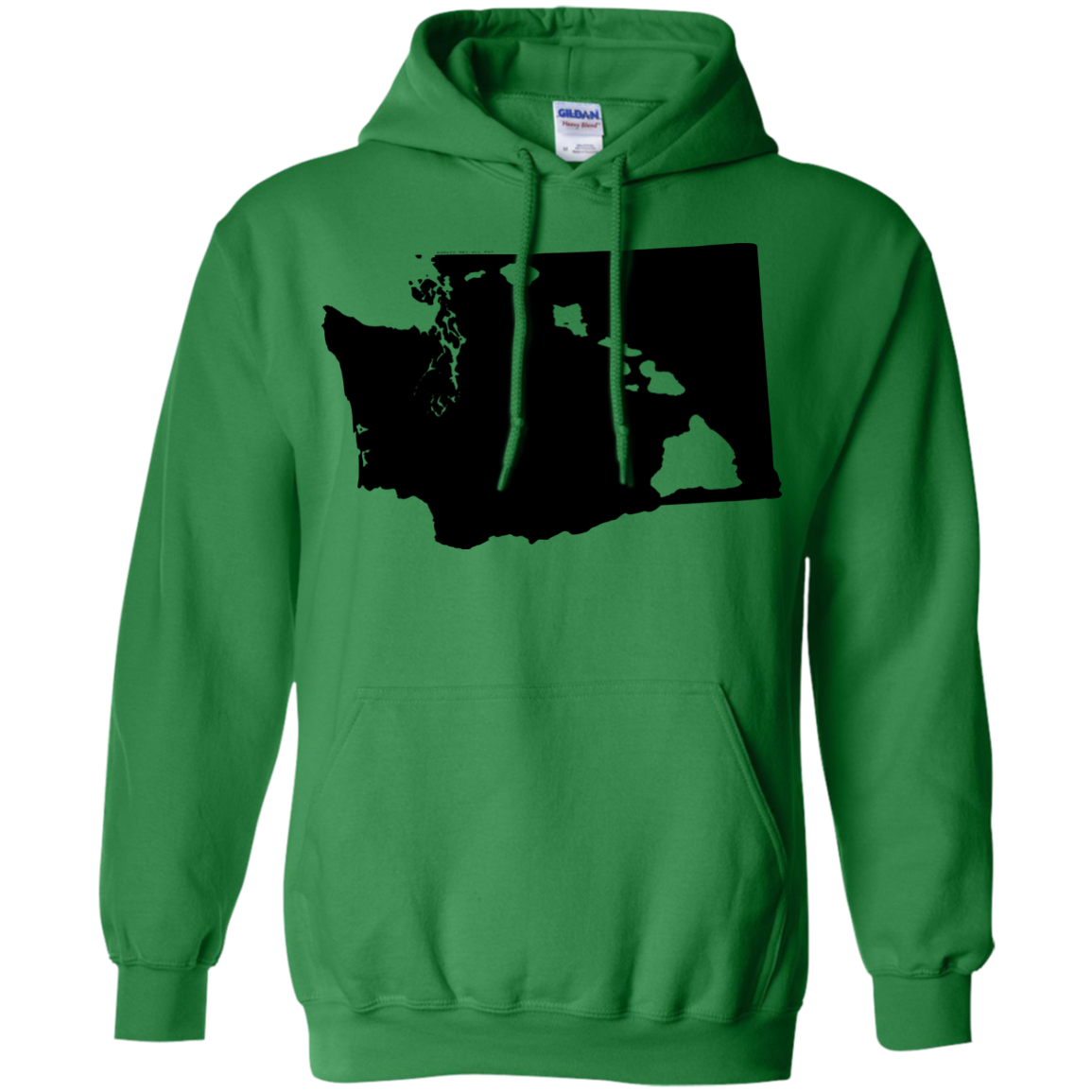 Living In Washington With Hawaii Roots Pullover Hoodie 8 oz - Hawaii Nei All Day
