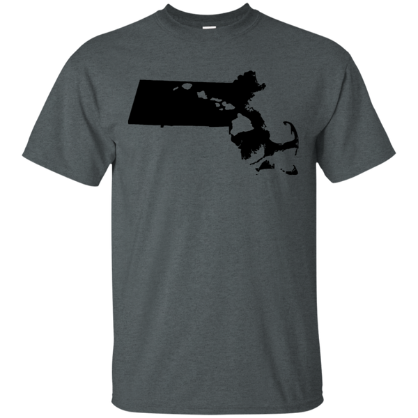 Living in Massachusetts with Hawaii Roots Ultra Cotton T-Shirt, T-Shirts, Hawaii Nei All Day