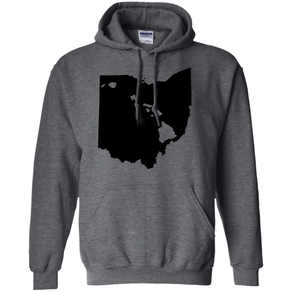 Living in Ohio with Hawaii Roots Pullover Hoodie 8 oz., Sweatshirts, Hawaii Nei All Day