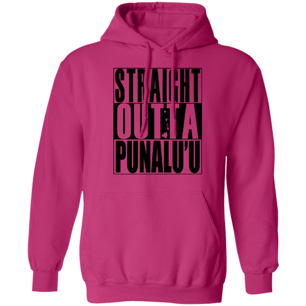 Straight Outta Punalu'u(black ink) Pullover Hoodie