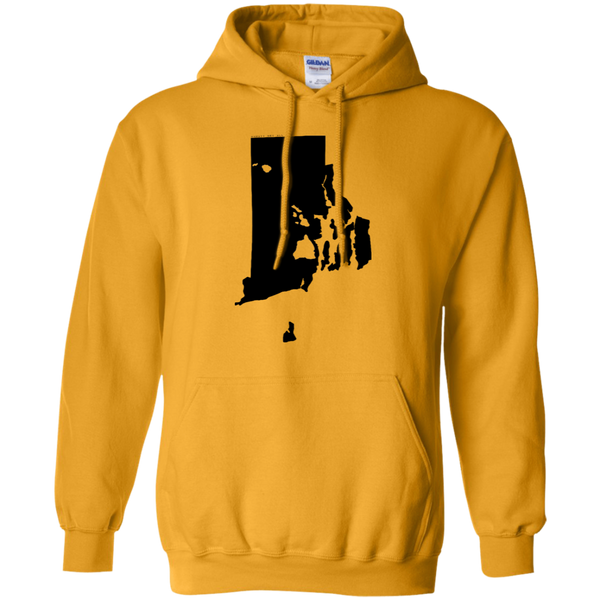 Living in Rhode Island with Hawaii Roots Pullover Hoodie 8 oz., Sweatshirts, Hawaii Nei All Day