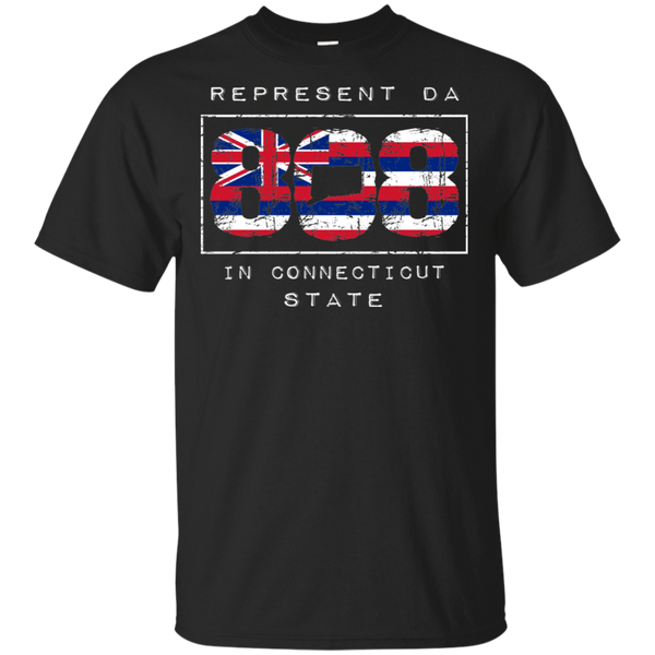 Rep Da 808 In Connecticut State Ultra Cotton T-Shirt, T-Shirts, Hawaii Nei All Day