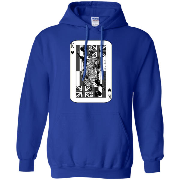 The King of Hawai'i Kamehameha (black ink) Pullover Hoodie, Sweatshirts, Hawaii Nei All Day