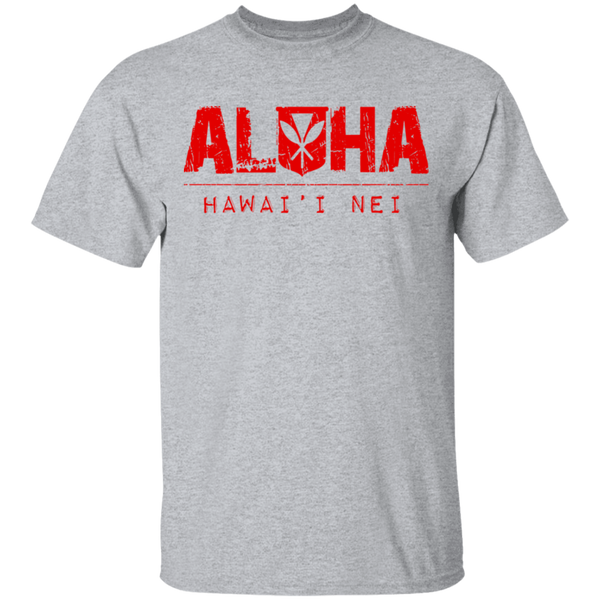 Aloha Hawai'i Nei(red ink) T-Shirt, T-Shirts, Hawaii Nei All Day