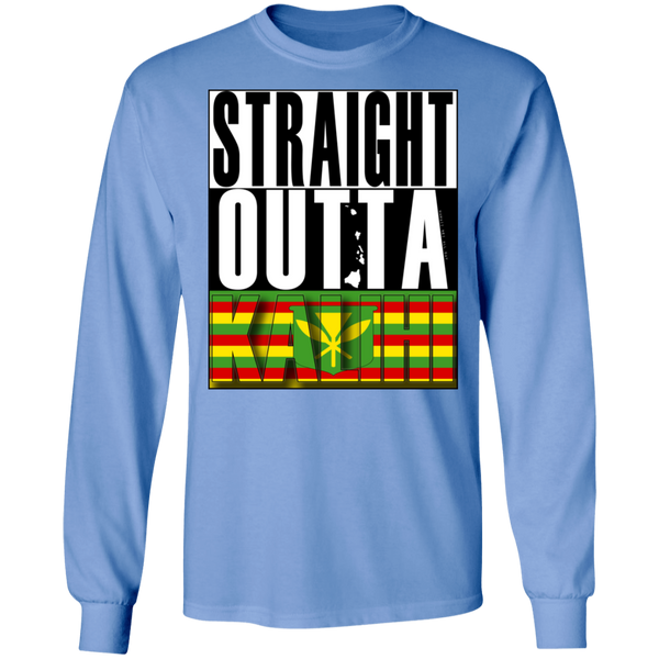 Straight Outta Kalihi (Kanaka Maoli) LS T-Shirt, T-Shirts, Hawaii Nei All Day