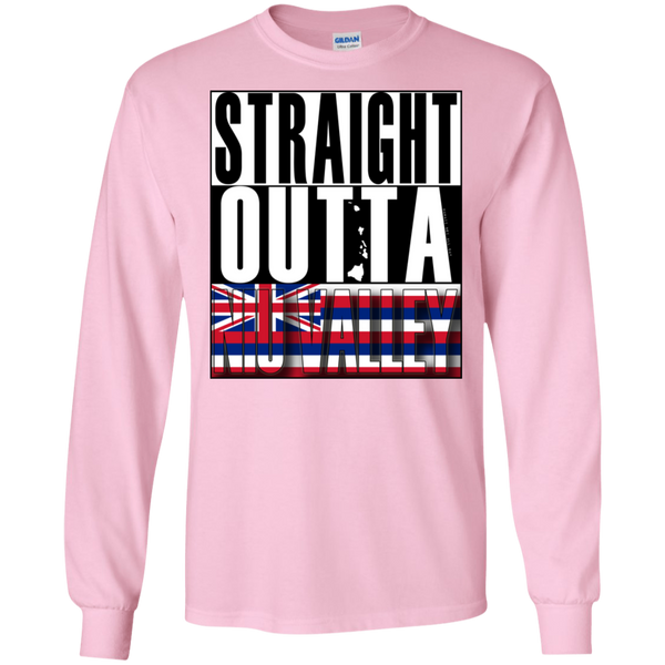 Straight Outta Niu Valley Hawai'i LS Ultra Cotton T-Shirt, T-Shirts, Hawaii Nei All Day