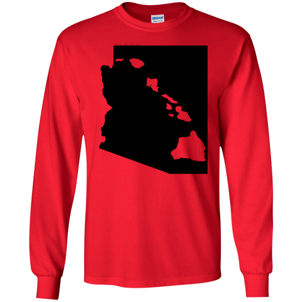 Living in Arizona with Hawaii Roots LS Ultra Cotton T-Shirt, T-Shirts, Hawaii Nei All Day