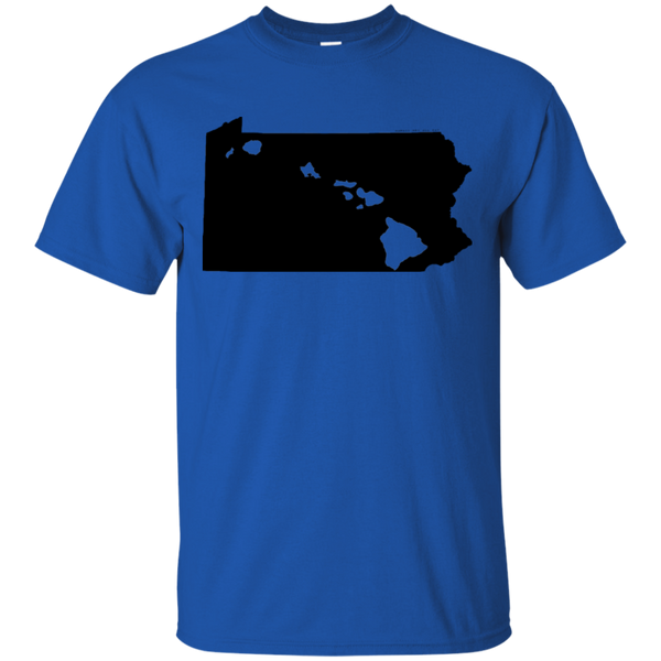 Living in Pennsylvania with Hawaii Roots Ultra Cotton T-Shirt, T-Shirts, Hawaii Nei All Day