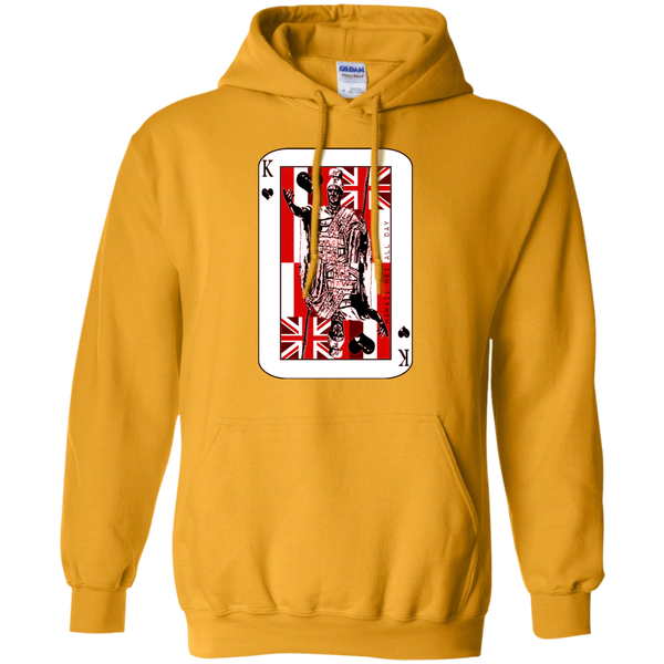 The King of Hawai'i Kamehameha (red ink) Pullover Hoodie, Sweatshirts, Hawaii Nei All Day