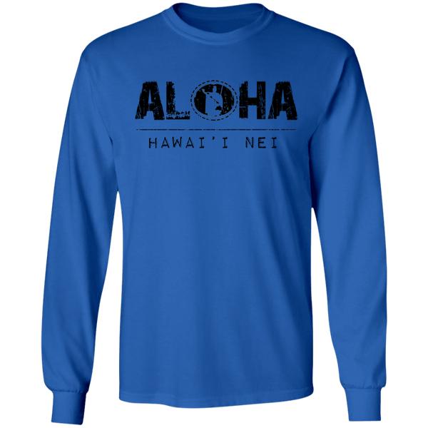 Aloha RS King Kamehameha (black) LS T-Shirt