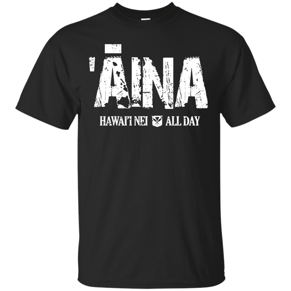 ʻĀina Hawai'i Nei All Day (white ink) Ultra Cotton T-Shirt, T-Shirts, Hawaii Nei All Day
