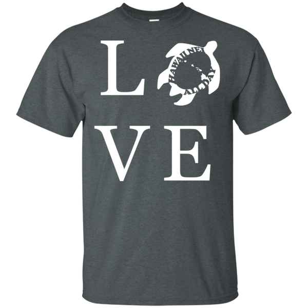 Honu LOVE (white) Ultra Cotton T-Shirt, T-Shirts, Hawaii Nei All Day