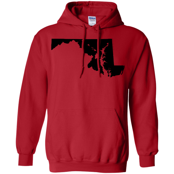 Living in Maryland with Hawaii Roots Pullover Hoodie 8 oz., Sweatshirts, Hawaii Nei All Day