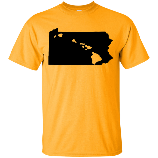 Living in Pennsylvania with Hawaii Roots Ultra Cotton T-Shirt, T-Shirts, Hawaii Nei All Day
