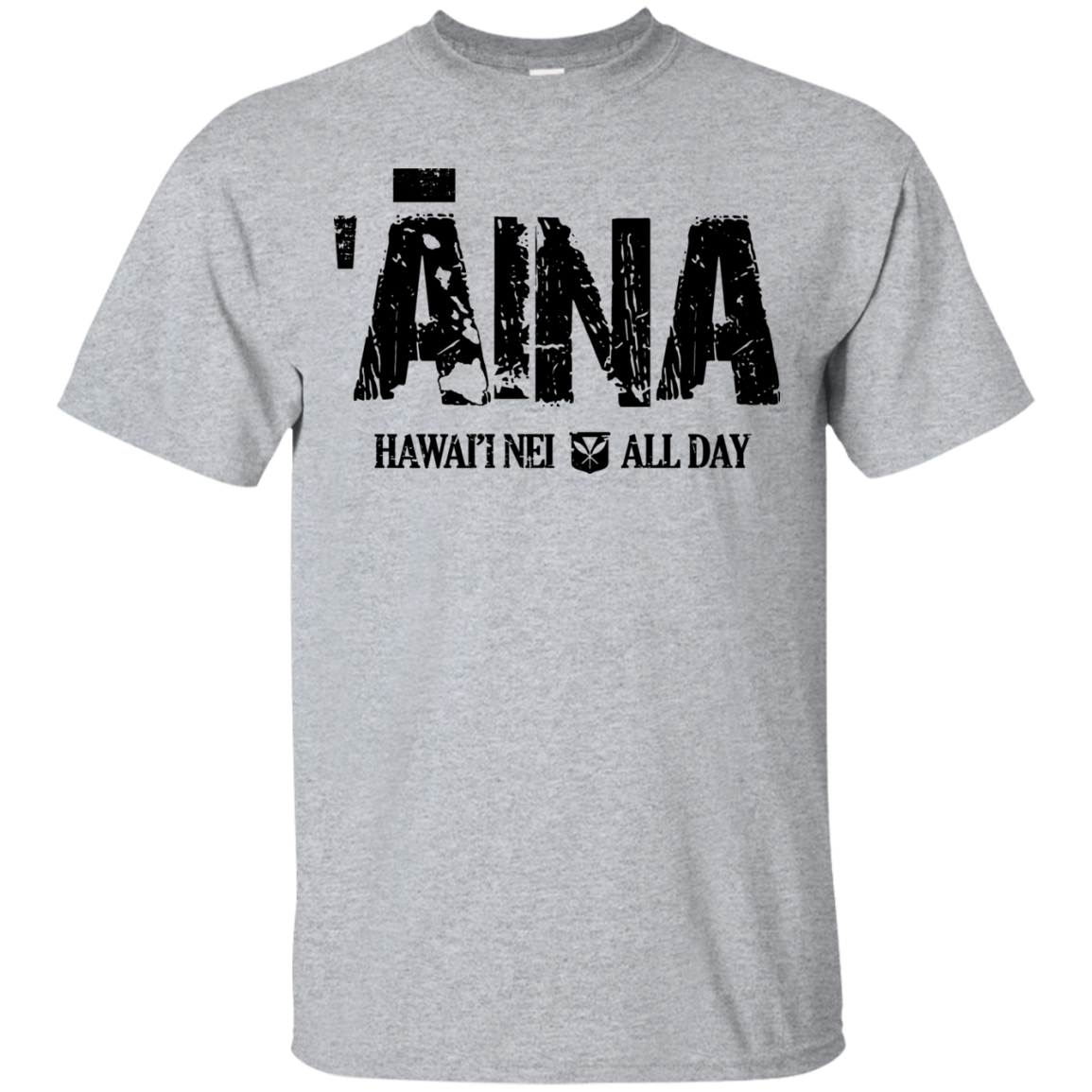 ʻĀina Hawai'i Nei (black ink) Ultra Cotton T-Shirt, T-Shirts, Hawaii Nei All Day