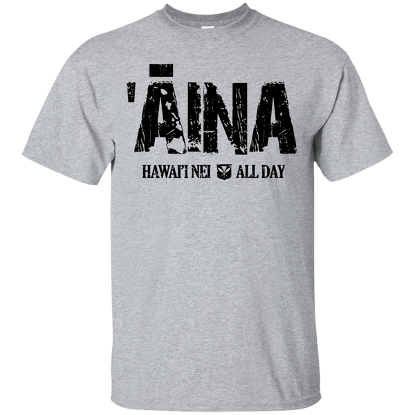 ʻĀina Hawai'i Nei (black ink) Ultra Cotton T-Shirt, T-Shirts, Hawaii Nei All Day