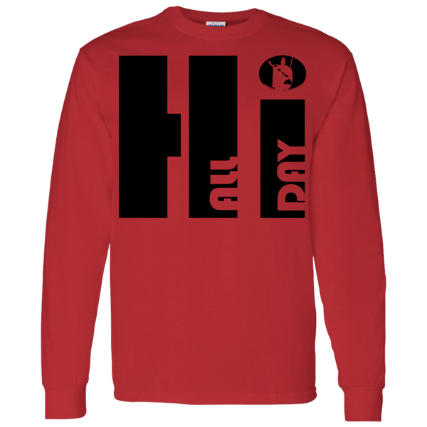Hi ALL DAY King Kamehameha LS T-Shirt 5.3 oz., T-Shirts, Hawaii Nei All Day