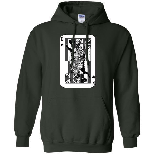 The King of Hawai'i Kamehameha (black ink) Pullover Hoodie, Sweatshirts, Hawaii Nei All Day