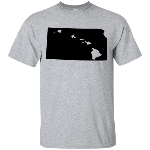 Living in Kansas with Hawaii Roots Ultra Cotton T-Shirt, T-Shirts, Hawaii Nei All Day