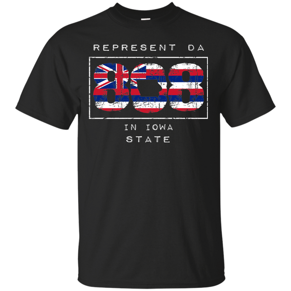 Rep Da 808 in Iowa State Ultra Cotton T-Shirt, T-Shirts, Hawaii Nei All Day