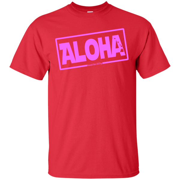 Aloha Hawai'i Nei (Islands pink ink) Ultra Cotton T-Shirt, T-Shirts, Hawaii Nei All Day