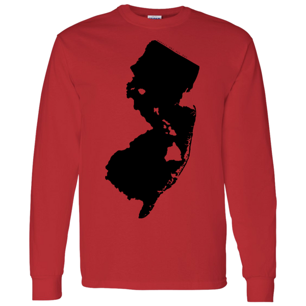 Living in New Jersey with Hawaii Roots LS T-Shirt 5.3 oz., T-Shirts, Hawaii Nei All Day
