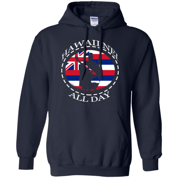 The Rising Sun Hawaii Flag Pullover Hoodie, Sweatshirts, Hawaii Nei All Day